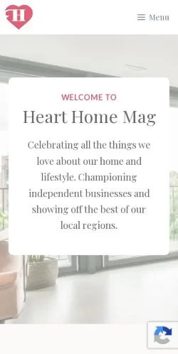 Anteprima del sito Heart Home Mag, media di Regno Unito per articoli sponsorizzati