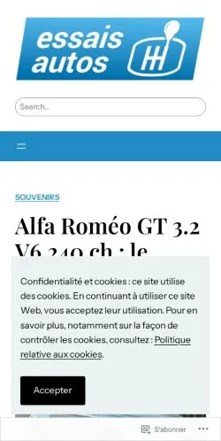 スポンサード記事向けのフランスメディア、Essais Autosのサイトプレビュー