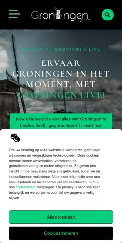 Anteprima del sito Home • Groningen Live, media di Paesi Bassi per articoli sponsorizzati