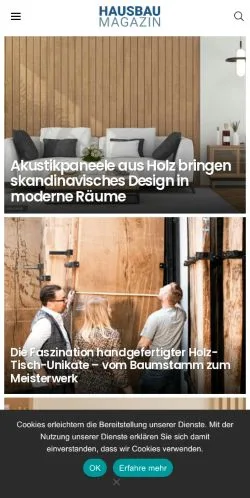 Anteprima del sito Hausbau Ratgeber, media di Austria per articoli sponsorizzati