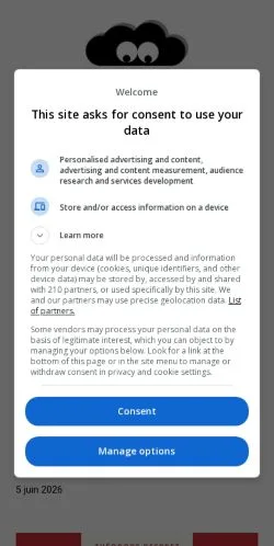 スポンサード記事向けのフランスメディア、Ce Que Je Penseのサイトプレビュー