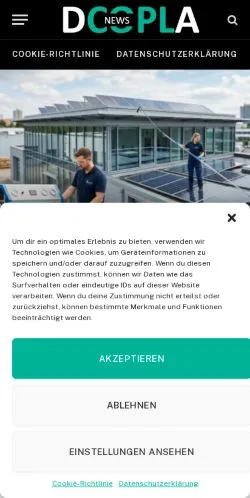Forhåndsvisning av nettstedet DCOPLA, medium fra Tyskland for sponsede artikler