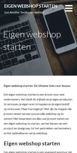 Anteprima del sito Eigen Webshop Starten, media di Belgio per articoli sponsorizzati