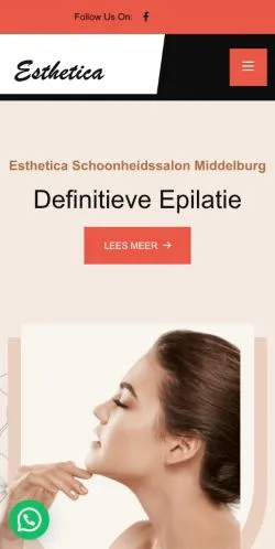 Vista previa del sitio Esthetica Middelburg, medio de Países Bajos para artículos patrocinados