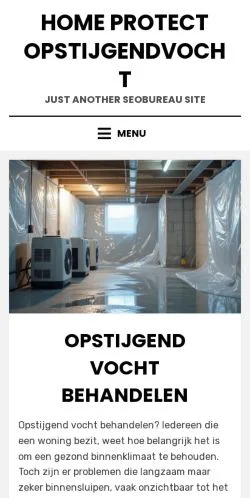 Podgląd witryny Opstijgend Vocht Experts, medium z kraju Belgia do artykułów sponsorowanych