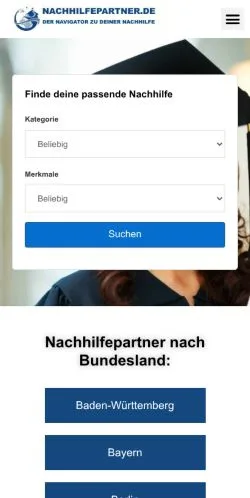 Anteprima del sito Nachhilfepartner, media di Germania per articoli sponsorizzati