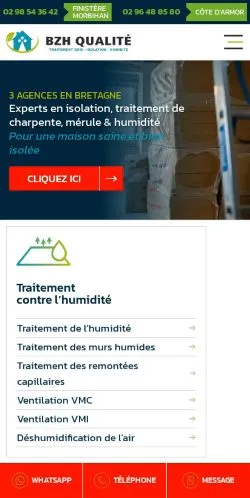 スポンサード記事向けのフランスメディア、BZH Qualitéのサイトプレビュー