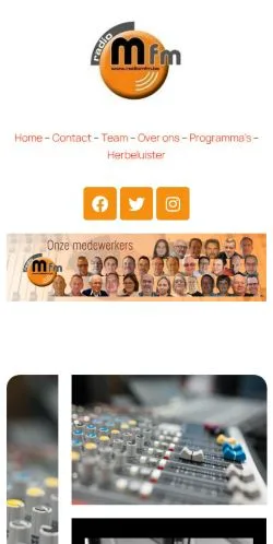 Anteprima del sito Radio Mfm, media di Belgio per articoli sponsorizzati