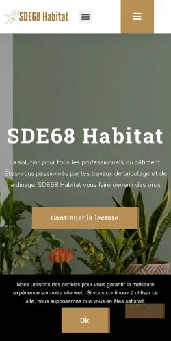 Vista previa del sitio SDE68 Habitat, medio de Francia para artículos patrocinados