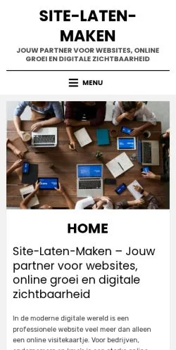 Podgląd witryny Site Laten Maken, medium z kraju Belgia do artykułów sponsorowanych