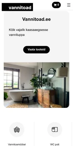Forhåndsvisning av nettstedet Vannitoad, medium fra Estland for sponsede artikler