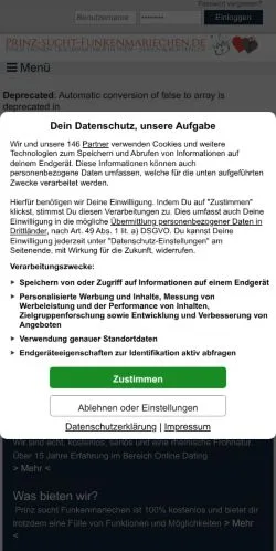 Anteprima del sito Prinz Sucht Funkenmariechen, media di Germania per articoli sponsorizzati
