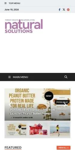 Podgląd witryny Natural Solutions Mag, medium z kraju Stany Zjednoczone do artykułów sponsorowanych