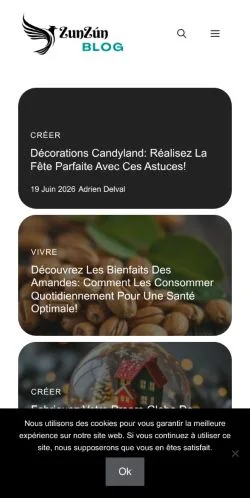 Anteprima del sito ZunZún Blog, media di Francia per articoli sponsorizzati