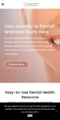 Podgląd witryny Dental Health Directory, medium z kraju Stany Zjednoczone do artykułów sponsorowanych