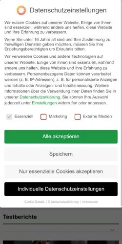 Podgląd witryny Elektrofahrrad Ratgeber, medium z kraju Niemcy do artykułów sponsorowanych