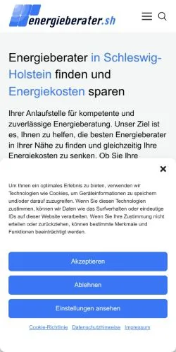 스폰서 기사용 독일 매체 Energieberater SH 사이트 미리보기