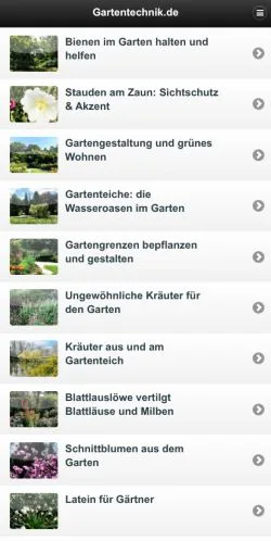 Anteprima del sito Gartentechnik, media di Germania per articoli sponsorizzati