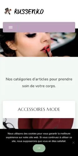 スポンサード記事向けのフランスメディア、Russenkoのサイトプレビュー