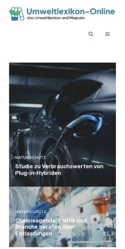 Anteprima del sito Umweltlexikon, media di Germania per articoli sponsorizzati