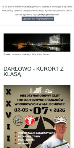 Anteprima del sito Darłowo, media di Polonia per articoli sponsorizzati