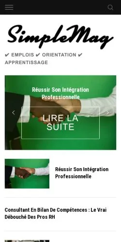 Anteprima del sito Orienté Métiers, media di Francia per articoli sponsorizzati