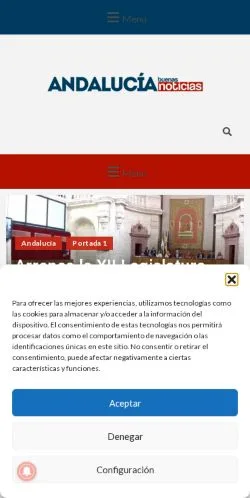 Anteprima del sito Andalucía Buenas Noticias, media di Spagna per articoli sponsorizzati