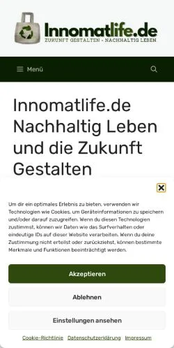 Anteprima del sito Innomatlife, media di Germania per articoli sponsorizzati