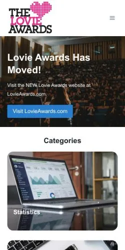 스폰서 기사용 미국 매체 Lovie Awards Blog 사이트 미리보기