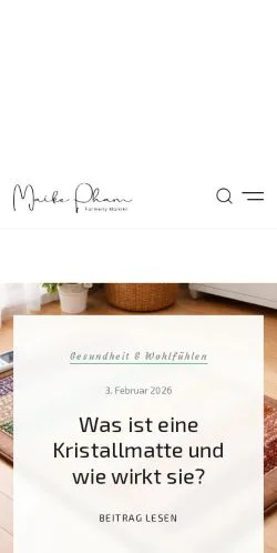 스폰서 기사용 독일 매체 Maike Pham 사이트 미리보기