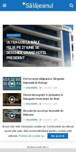 Anteprima del sito Sălăjeanul, media di Romania per articoli sponsorizzati