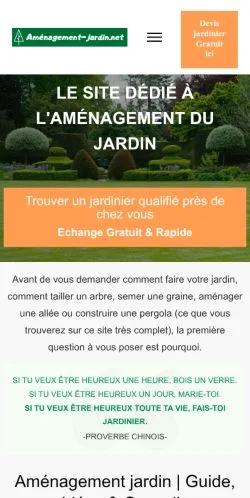 Podgląd witryny Aménagement Jardin, medium z kraju Francja do artykułów sponsorowanych