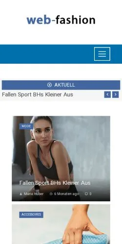 Anteprima del sito Web-Fashion, media di Germania per articoli sponsorizzati
