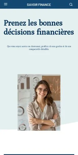 Anteprima del sito Savoir Finance, media di Francia per articoli sponsorizzati