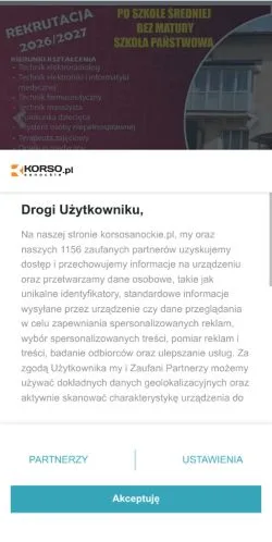 Podgląd witryny korsosanockie.pl, medium z kraju Polska do artykułów sponsorowanych