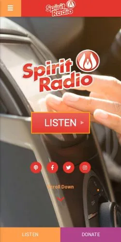Anteprima del sito Spirit Radio, media di Irlanda per articoli sponsorizzati
