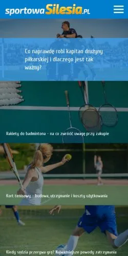 Anteprima del sito Sportowa Silesia, media di Polonia per articoli sponsorizzati