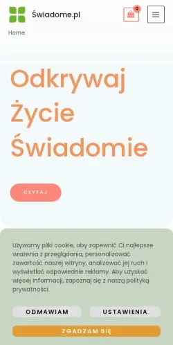 Anteprima del sito Swiadome, media di Polonia per articoli sponsorizzati