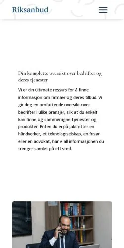 Anteprima del sito Riksanbud, media di Norvegia per articoli sponsorizzati