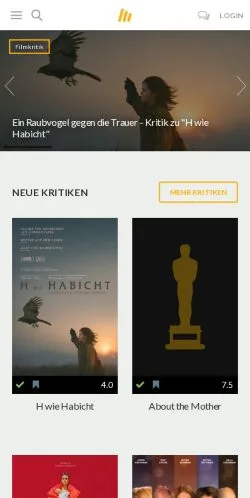 Anteprima del sito Moviebreak, media di Germania per articoli sponsorizzati