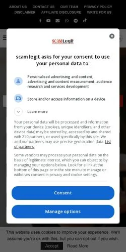 Forhåndsvisning af Scam Legit, medie fra USA til sponsorerede artikler