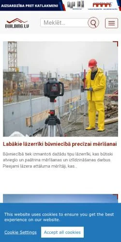 Preview of the Building website, a media outlet in Latvia for sponsored articles