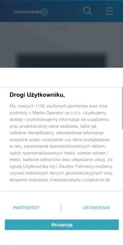 Anteprima del sito Chorzowski, media di Polonia per articoli sponsorizzati