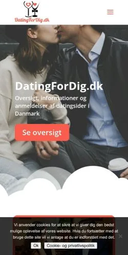 Anteprima del sito DatingForDig, media di Danimarca per articoli sponsorizzati