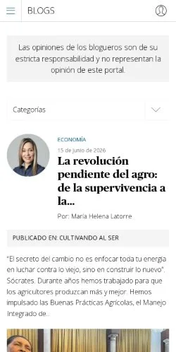 Anteprima del sito Blogs El Tiempo, media di Spagna per articoli sponsorizzati