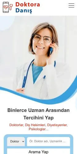 Anteprima del sito Doktora Danış, media di Turchia per articoli sponsorizzati