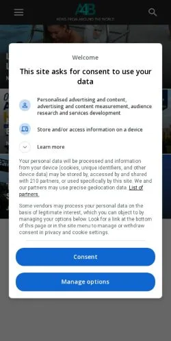 Voorbeeld van de site Articles 4 Business, medium uit Verenigde Staten voor gesponsorde artikelen