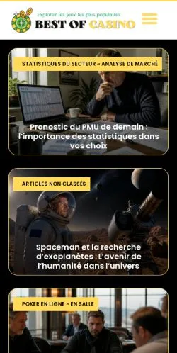 Anteprima del sito Best Of Casino, media di Francia per articoli sponsorizzati