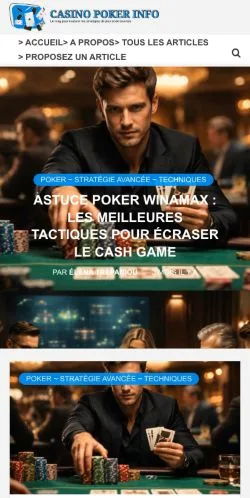 Podgląd witryny Casino Poker Info, medium z kraju Francja do artykułów sponsorowanych