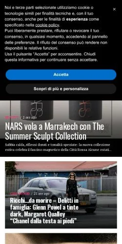 Anteprima del sito DailyMood, media di Italia per articoli sponsorizzati